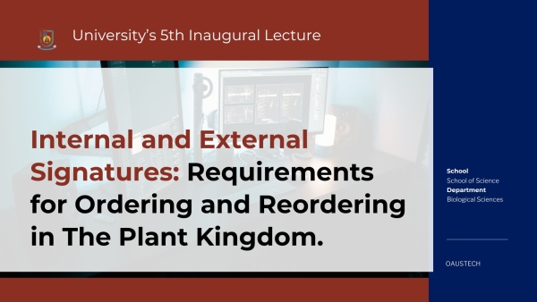 5th Inaugural Lecture
