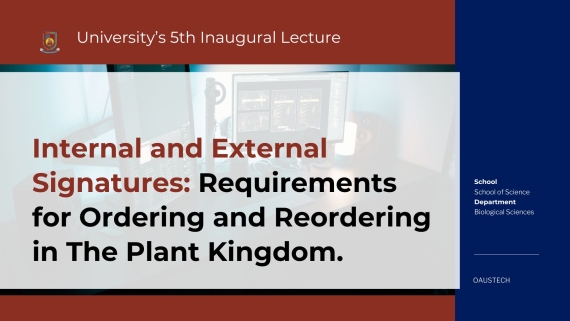 5th Inaugural Lecture
